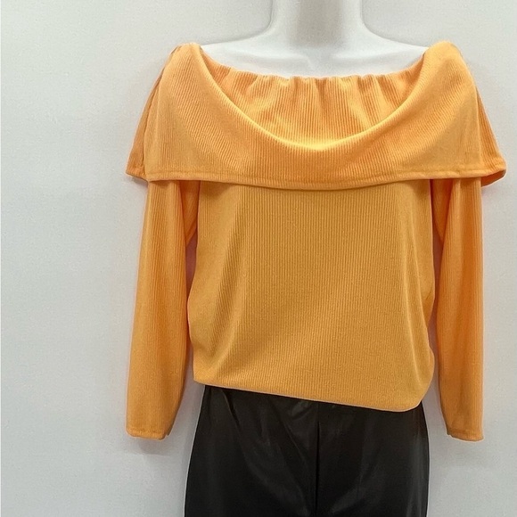 BOOHOO OFF THE SHOULDER RIB KNIT BODYSUIT SZ 12 NWT - Picture 3 of 12